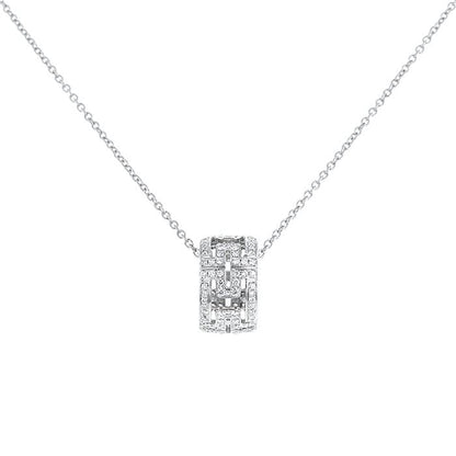 [Perla Lux]PARENTESI NECKLACE SILVER DIAMOND