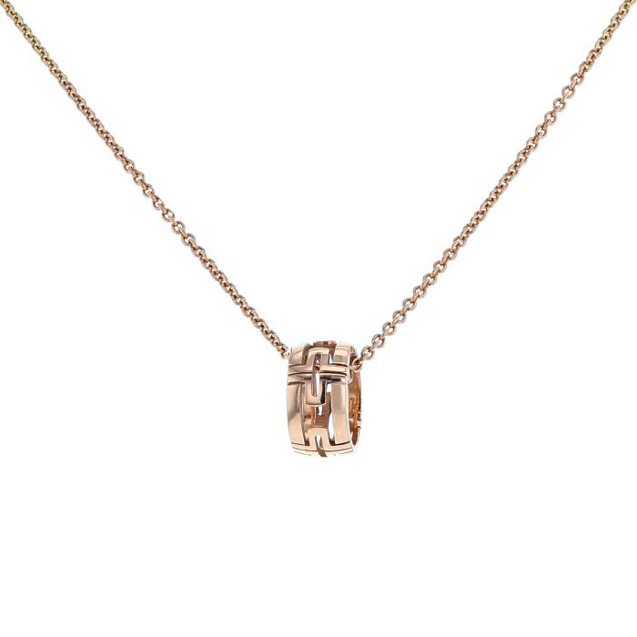 [Perla Lux]PARENTESI NECKLACE PINK GOLD