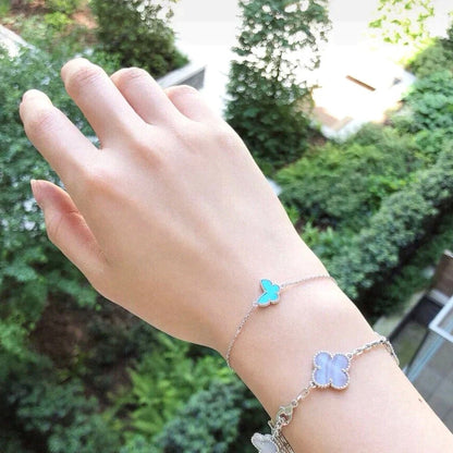 [Perla Lux]BUTTERFLY TURQUOISE BUTTERFLY BRACELET SILVER