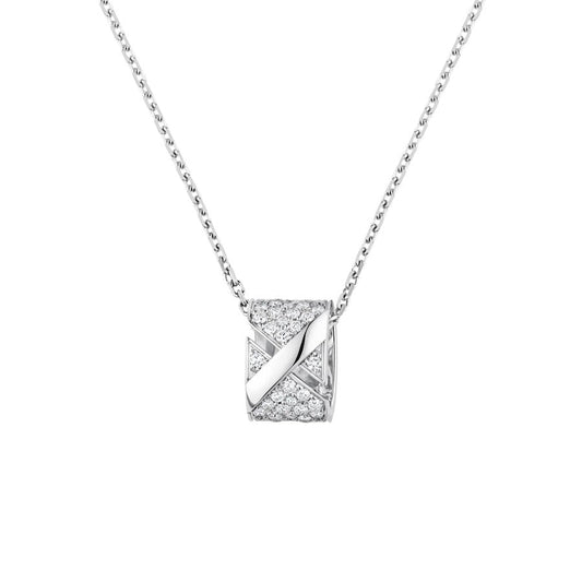 [Perla Lux]LIENS EVIDENCE DIAMOND PAVED NECKLACE