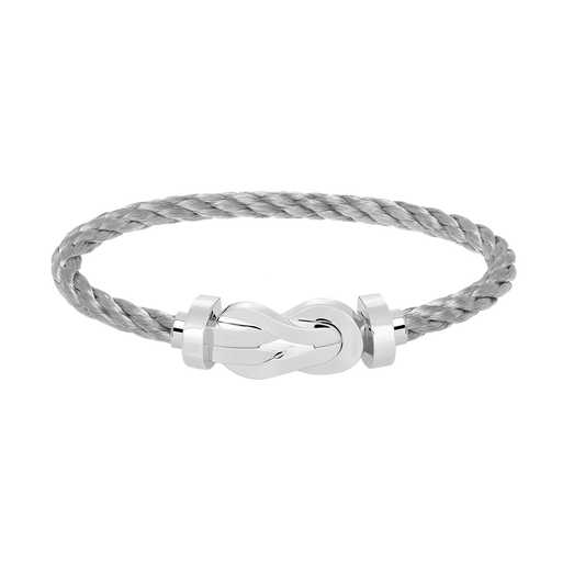 [Perla Lux]CHANCE LARGE 8 FIGURE BUCKLE NO DIAMOND BRACELET SILVER