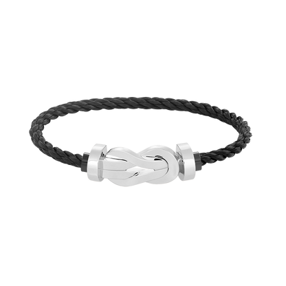 [Perla Lux]CHANCE LARGE 8 FIGURE BUCKLE NO DIAMOND BRACELET SILVER