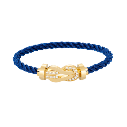[Perla Lux]CHANCE LARGE 8 FIGURE BUCKLE HALF DIAMOND BRACELET GOLD