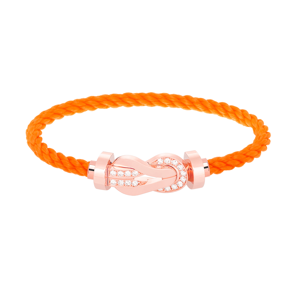 [Perla Lux]CHANCE LARGE 8 FIGURE BUCKLE HALF DIAMOND BRACELET ROSE GOLD