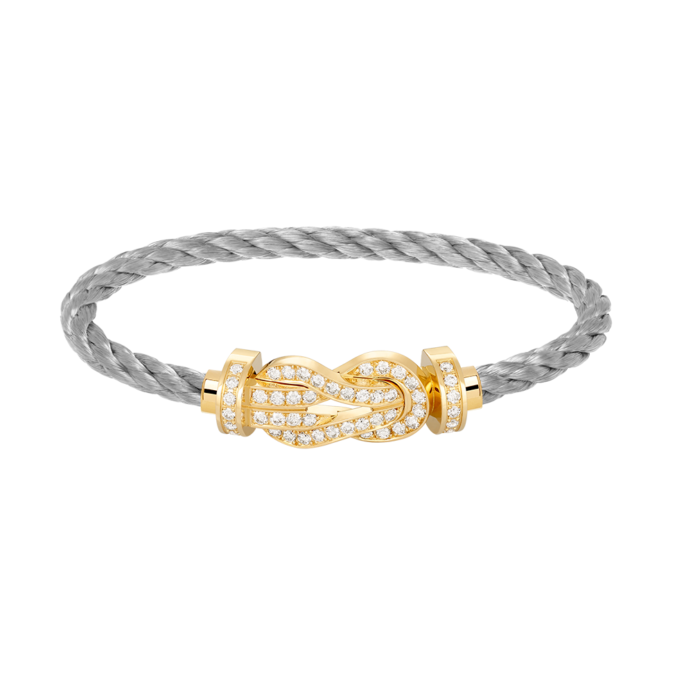 [Perla Lux]CHANCE LARGE 8 FIGURE BUCKLE FULLDIAMOND BRACELET GOLD
