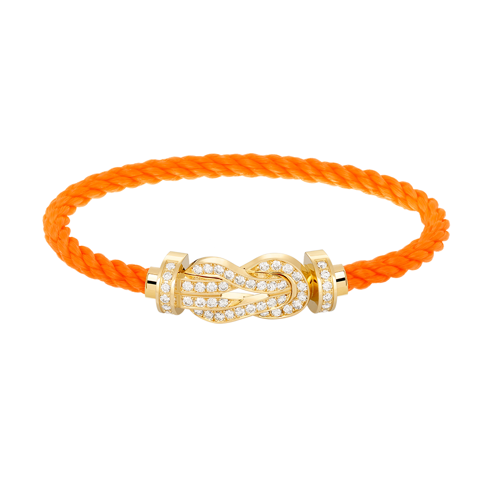 [Perla Lux]CHANCE LARGE 8 FIGURE BUCKLE FULLDIAMOND BRACELET GOLD