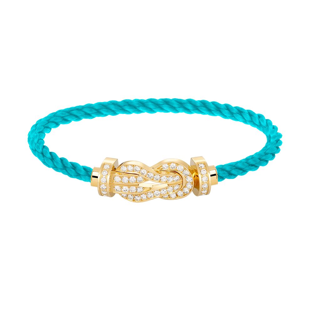 [Perla Lux]CHANCE LARGE 8 FIGURE BUCKLE FULLDIAMOND BRACELET GOLD