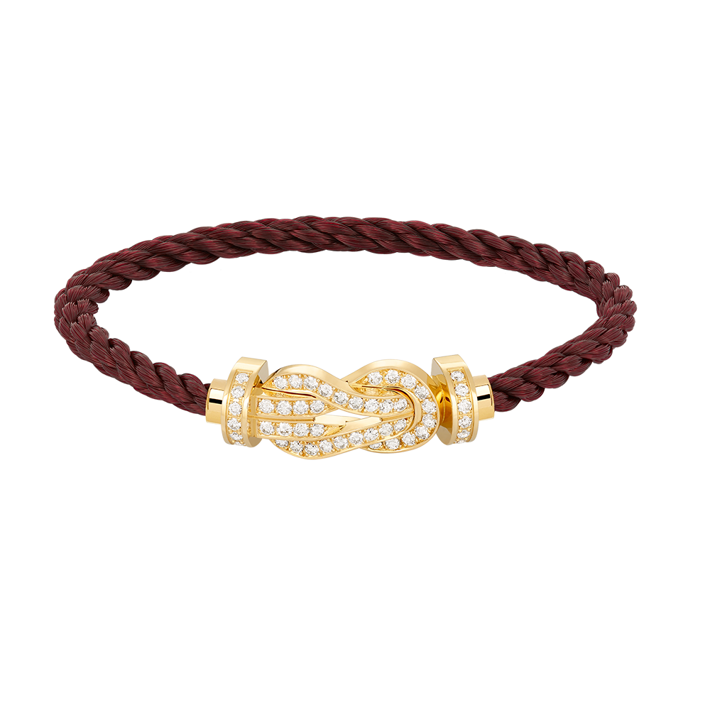 [Perla Lux]CHANCE LARGE 8 FIGURE BUCKLE FULLDIAMOND BRACELET GOLD