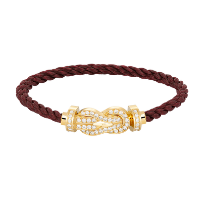 [Perla Lux]CHANCE LARGE 8 FIGURE BUCKLE FULLDIAMOND BRACELET GOLD