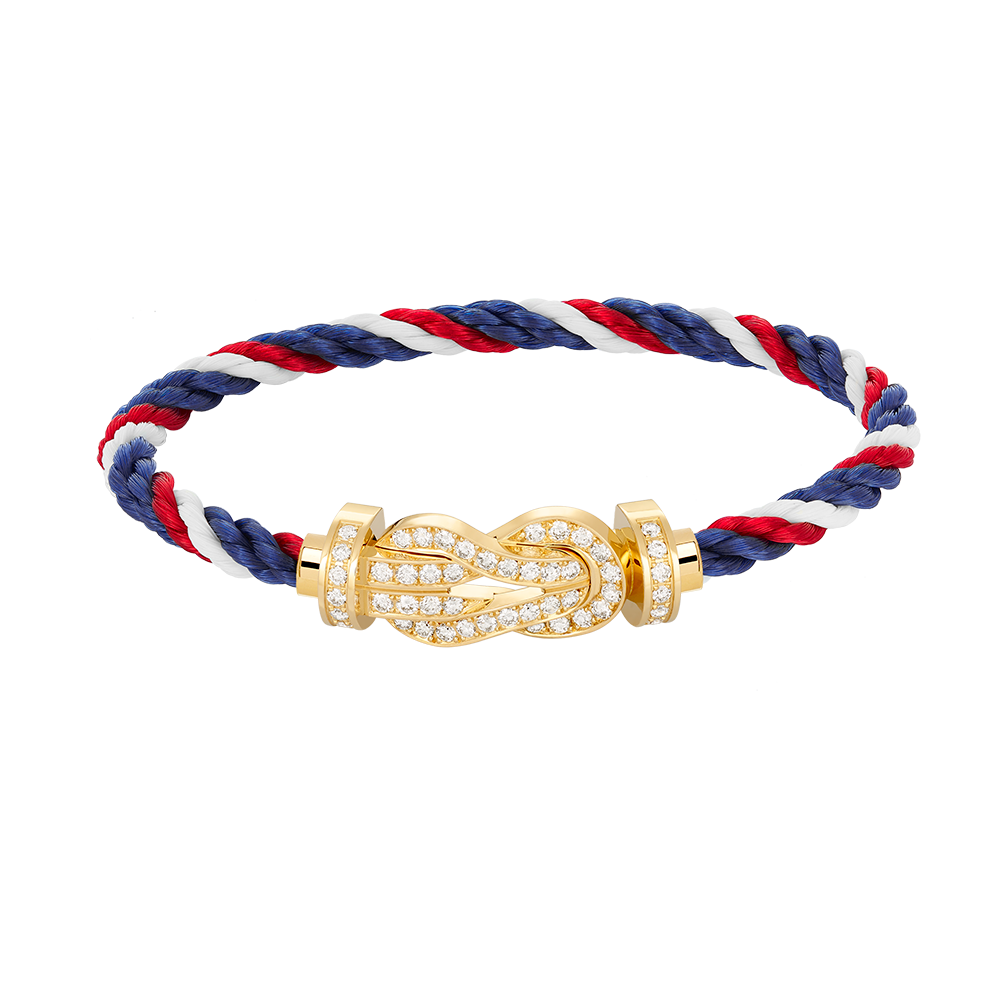 [Perla Lux]CHANCE LARGE 8 FIGURE BUCKLE FULLDIAMOND BRACELET GOLD