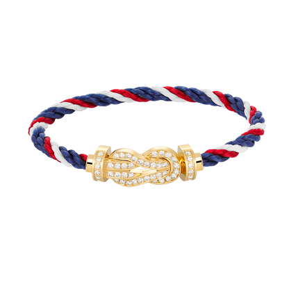 [Perla Lux]CHANCE LARGE 8 FIGURE BUCKLE FULLDIAMOND BRACELET GOLD