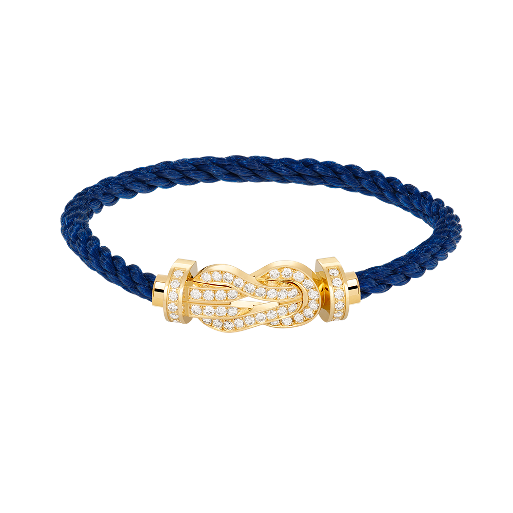 [Perla Lux]CHANCE LARGE 8 FIGURE BUCKLE FULLDIAMOND BRACELET GOLD