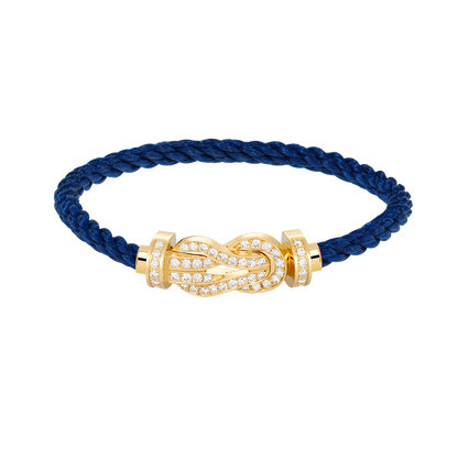 [Perla Lux]CHANCE LARGE 8 FIGURE BUCKLE FULLDIAMOND BRACELET GOLD