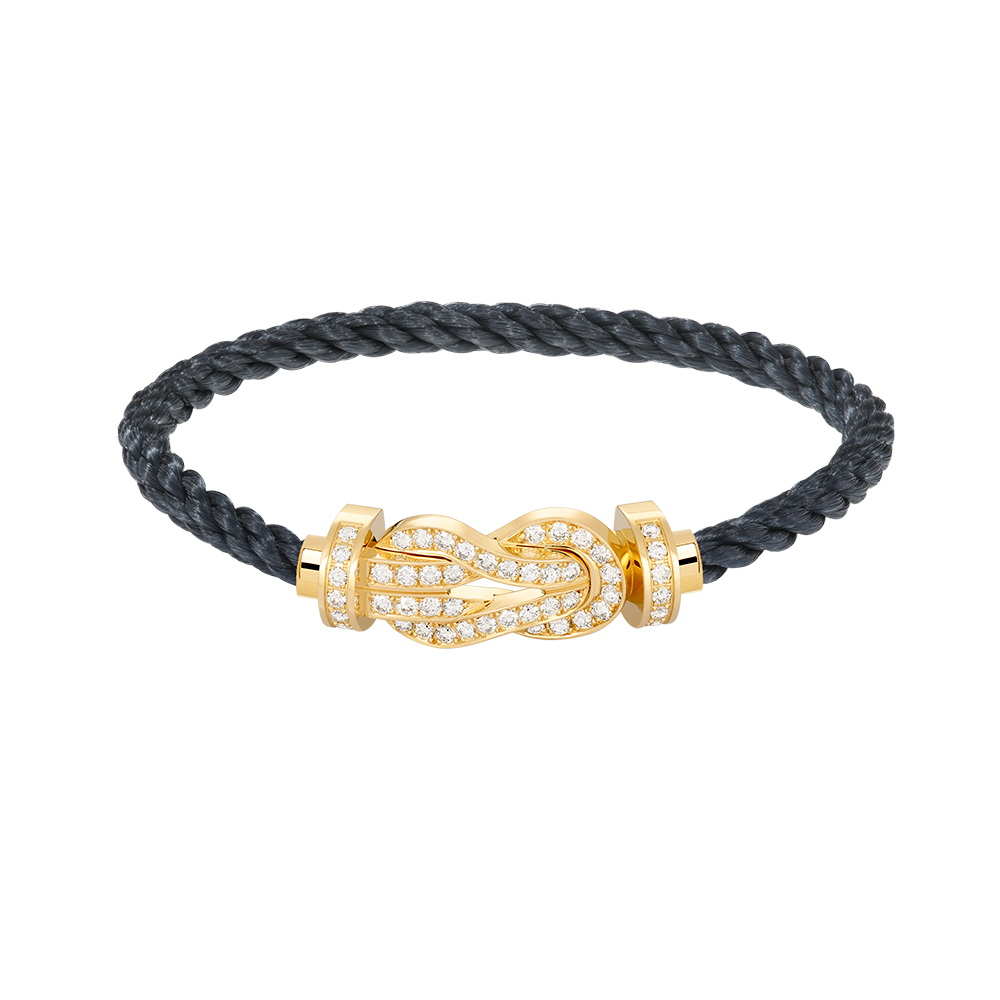 [Perla Lux]CHANCE LARGE 8 FIGURE BUCKLE FULLDIAMOND BRACELET GOLD