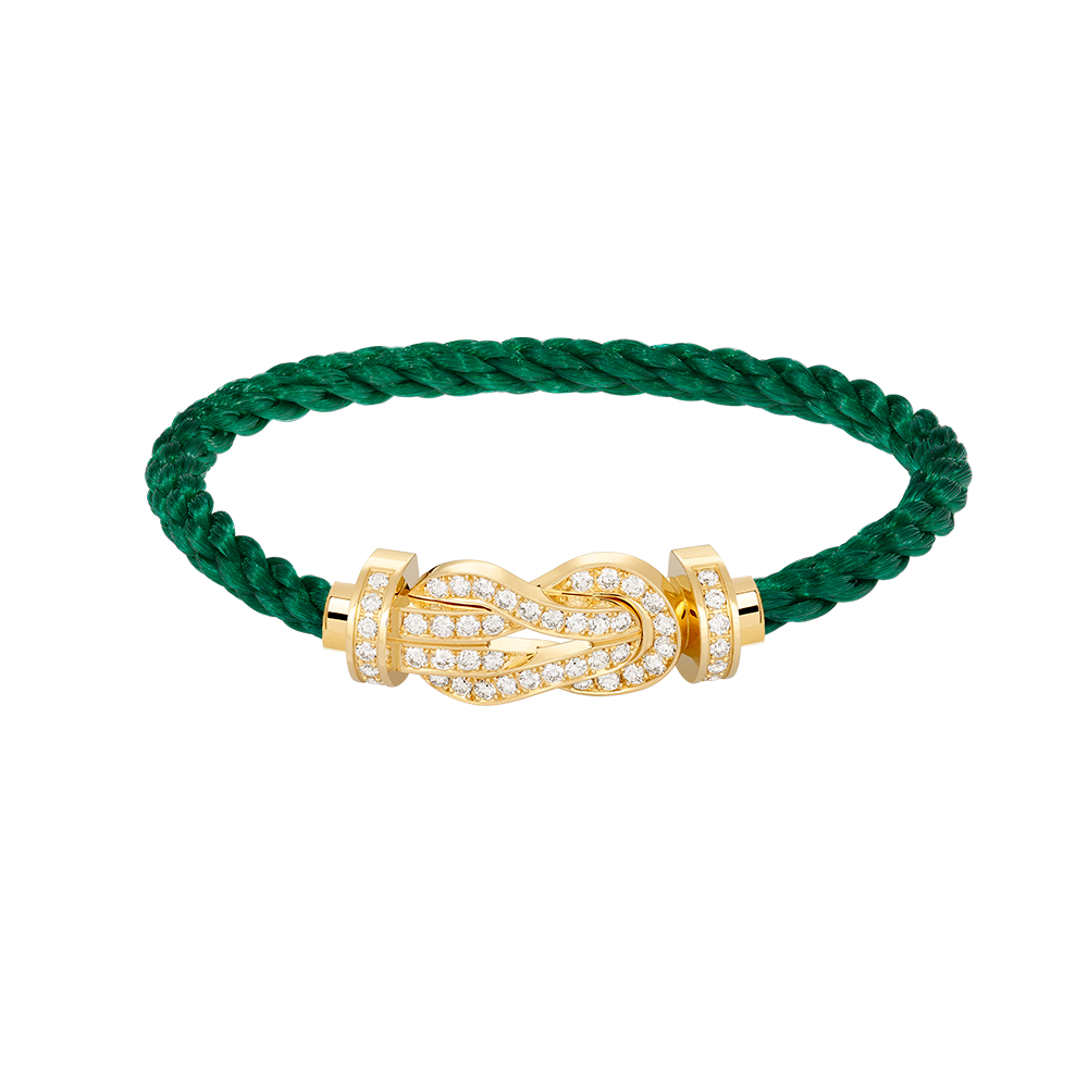 [Perla Lux]CHANCE LARGE 8 FIGURE BUCKLE FULLDIAMOND BRACELET GOLD