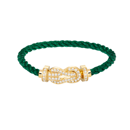 [Perla Lux]CHANCE LARGE 8 FIGURE BUCKLE FULLDIAMOND BRACELET GOLD