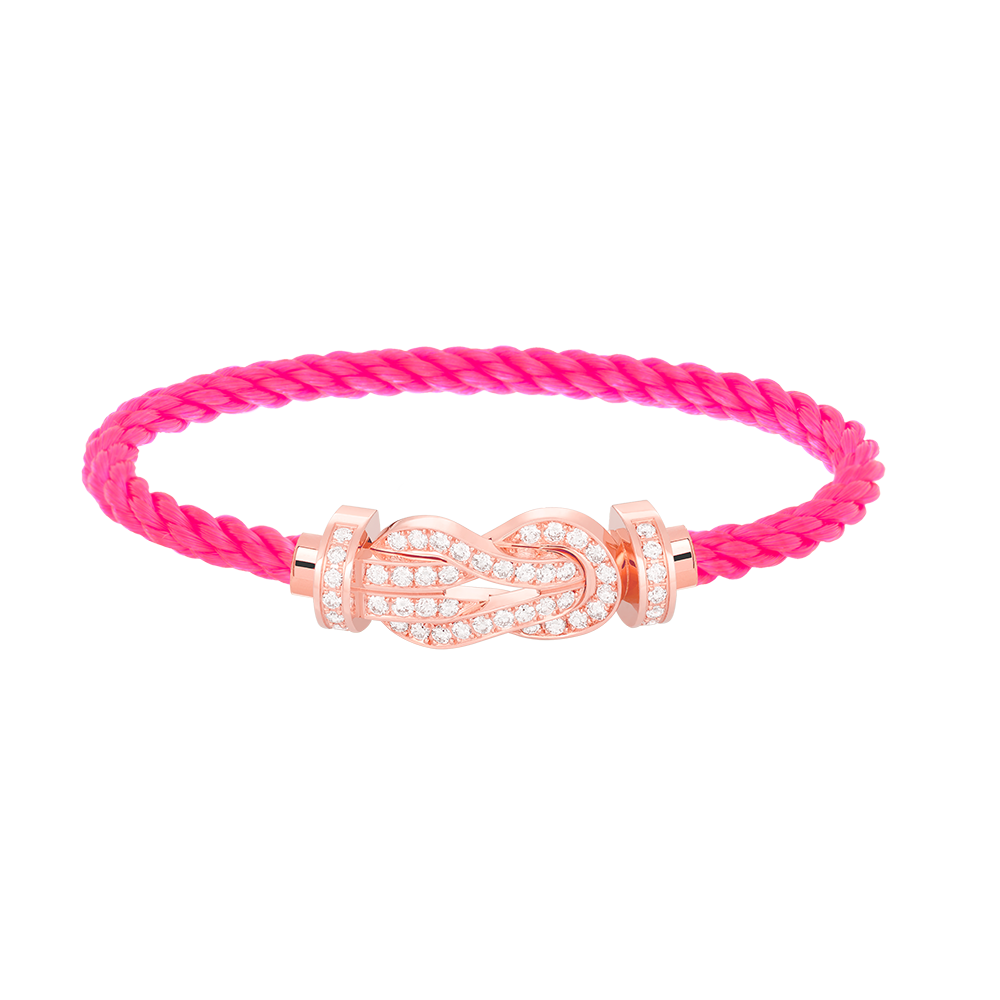 [Perla Lux]CHANCE LARGE 8 FIGURE BUCKLE FULL DIAMOND BRACELET ROSE GOLD