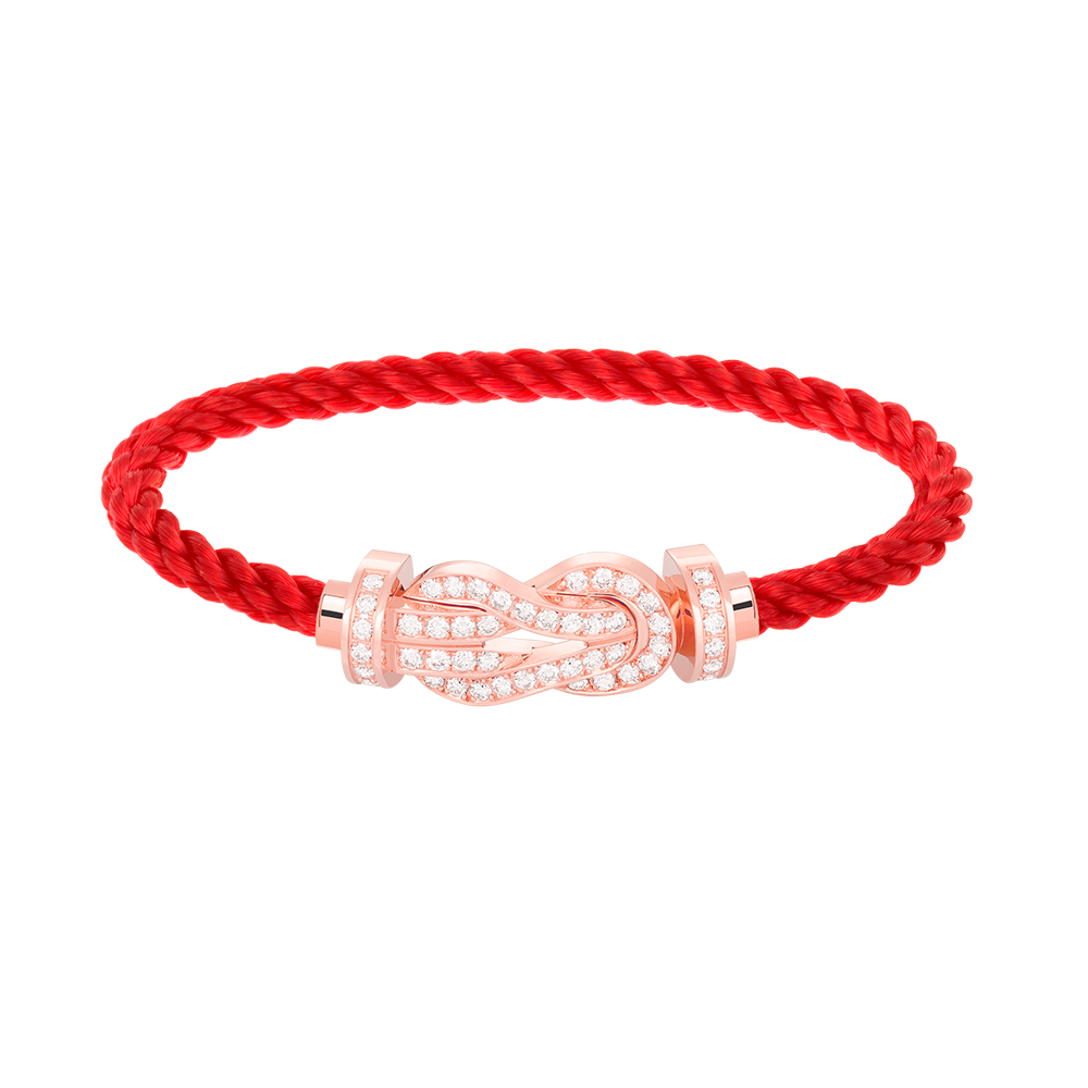 [Perla Lux]CHANCE LARGE 8 FIGURE BUCKLE FULL DIAMOND BRACELET ROSE GOLD