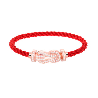 [Perla Lux]CHANCE LARGE 8 FIGURE BUCKLE FULL DIAMOND BRACELET ROSE GOLD