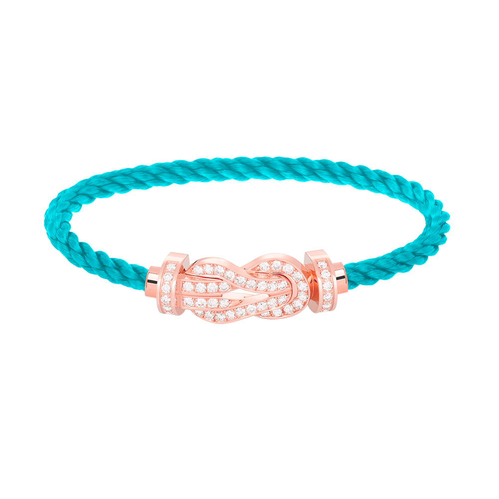 [Perla Lux]CHANCE LARGE 8 FIGURE BUCKLE FULL DIAMOND BRACELET ROSE GOLD