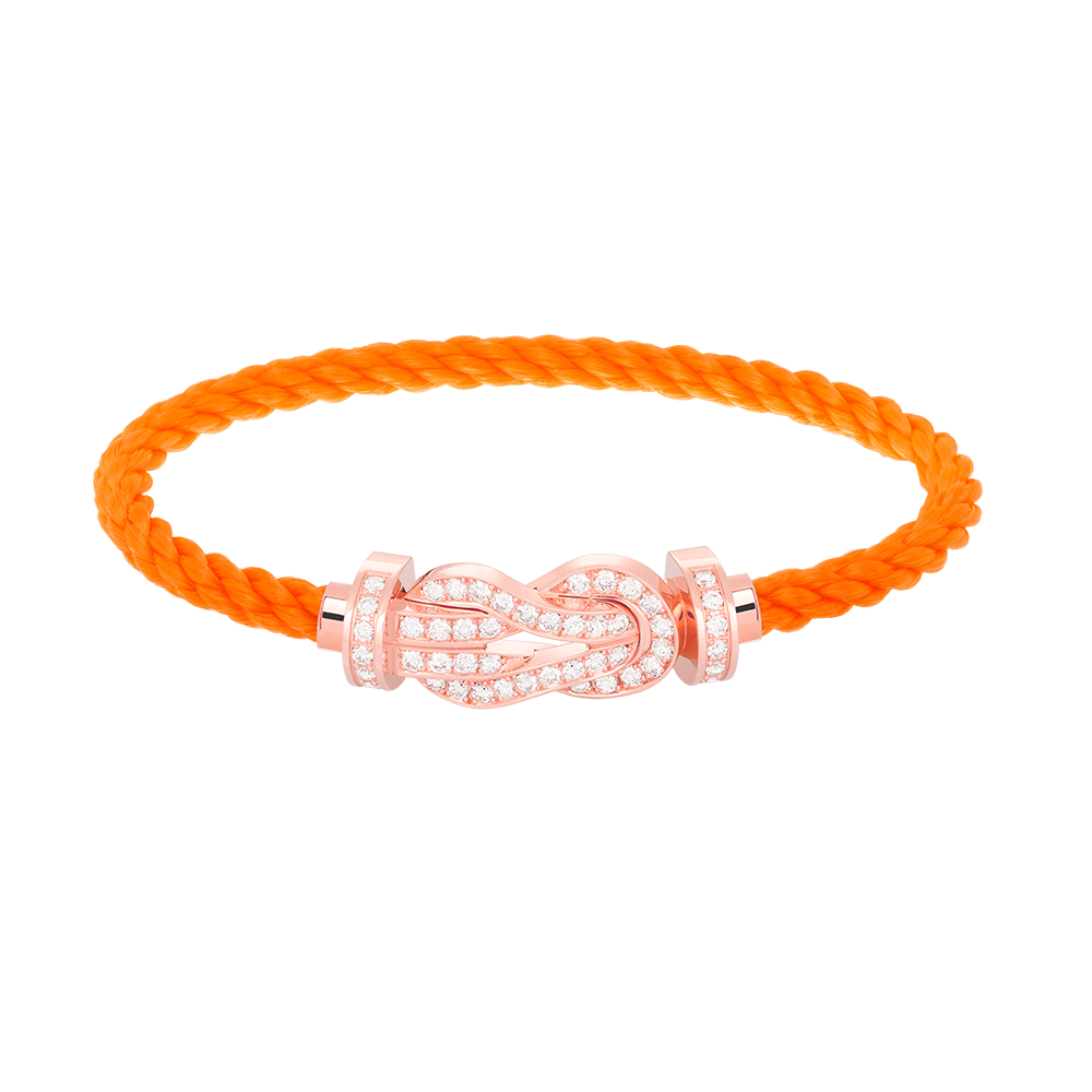[Perla Lux]CHANCE LARGE 8 FIGURE BUCKLE FULL DIAMOND BRACELET ROSE GOLD