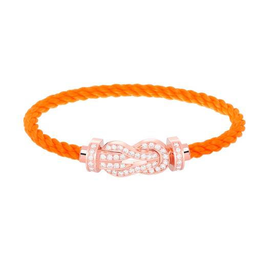 [Perla Lux]CHANCE LARGE 8 FIGURE BUCKLE FULL DIAMOND BRACELET ROSE GOLD