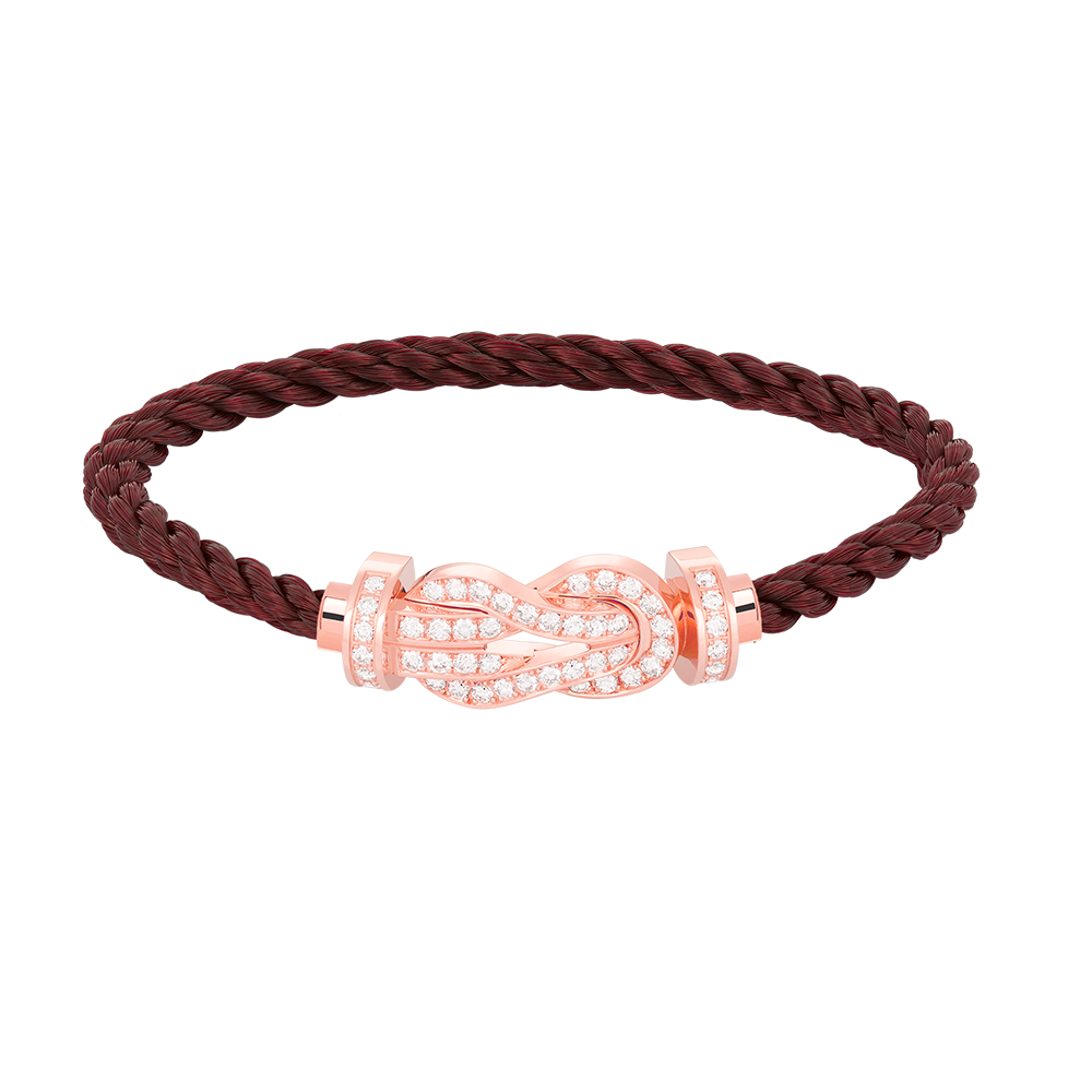 [Perla Lux]CHANCE LARGE 8 FIGURE BUCKLE FULL DIAMOND BRACELET ROSE GOLD