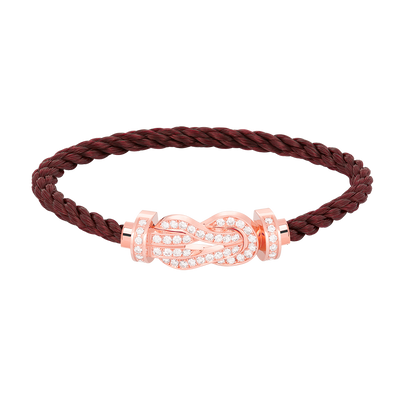 [Perla Lux]CHANCE LARGE 8 FIGURE BUCKLE FULL DIAMOND BRACELET ROSE GOLD