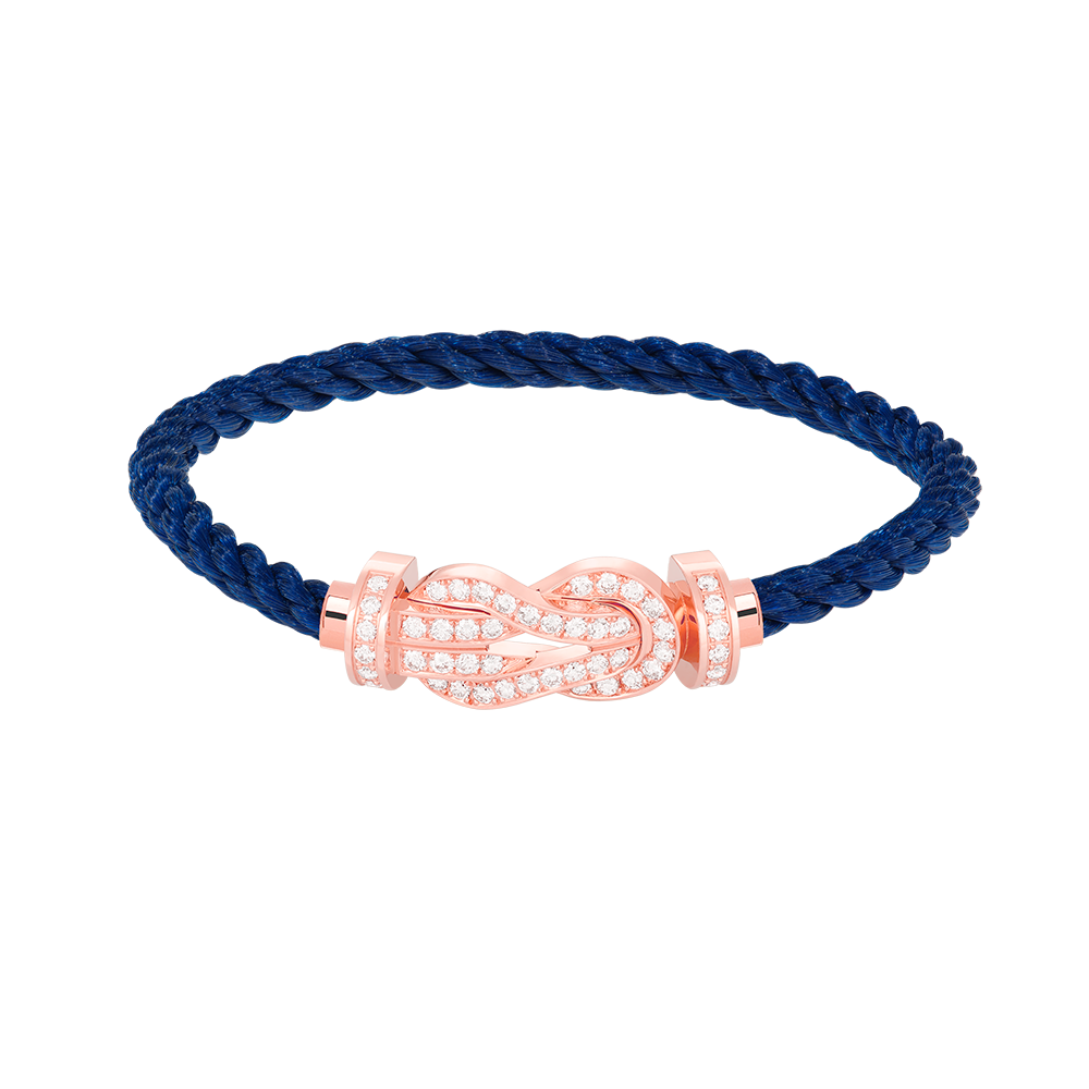 [Perla Lux]CHANCE LARGE 8 FIGURE BUCKLE FULL DIAMOND BRACELET ROSE GOLD