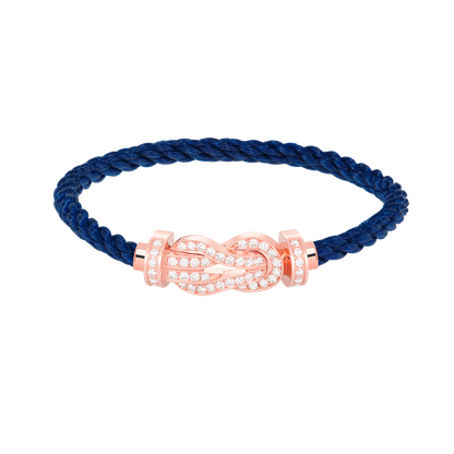 [Perla Lux]CHANCE LARGE 8 FIGURE BUCKLE FULL DIAMOND BRACELET ROSE GOLD