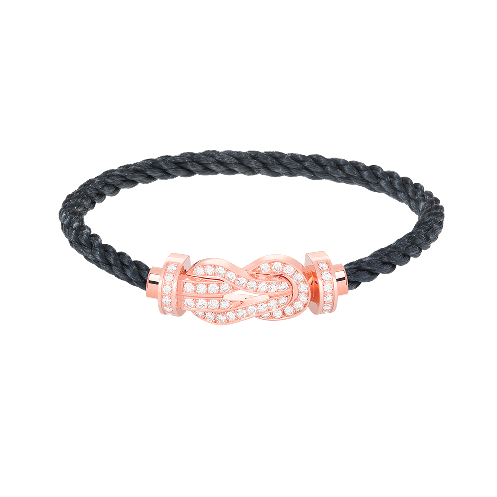 [Perla Lux]CHANCE LARGE 8 FIGURE BUCKLE FULL DIAMOND BRACELET ROSE GOLD