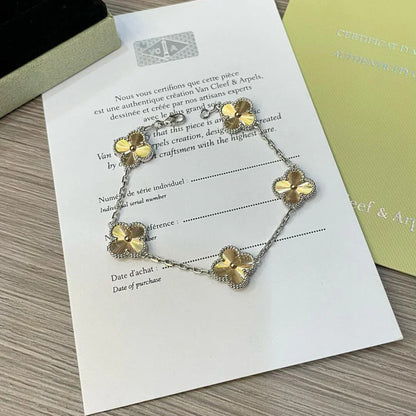 [Perla Lux]CLOVER 5 MOTIFS CHRISTMAS LIMITED EDITION BRACELET