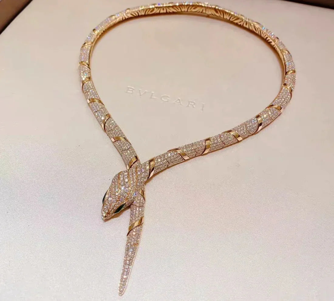 [Perla Lux]HAUTE COUTURE GOLD SERPENTI NECKLACE