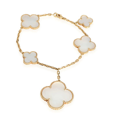 [Perla Lux]MAGIC CLOVER MOP GOLD BRACELET 5 MOTIFS