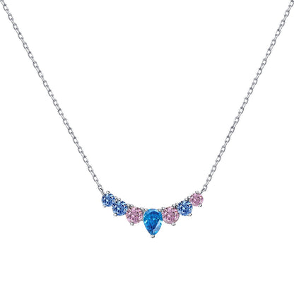 [Perla Lux]Dainty Colorful Heart Necklace