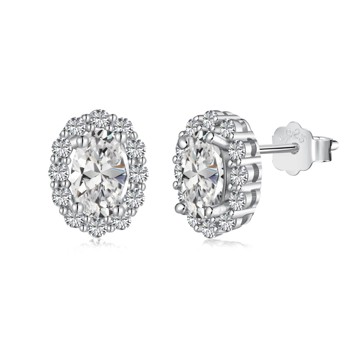 [Perla Lux]Delicate Unique Oval Cut Daily Earrings