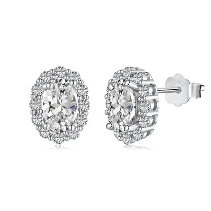 [Perla Lux]Delicate Unique Oval Cut Daily Earrings