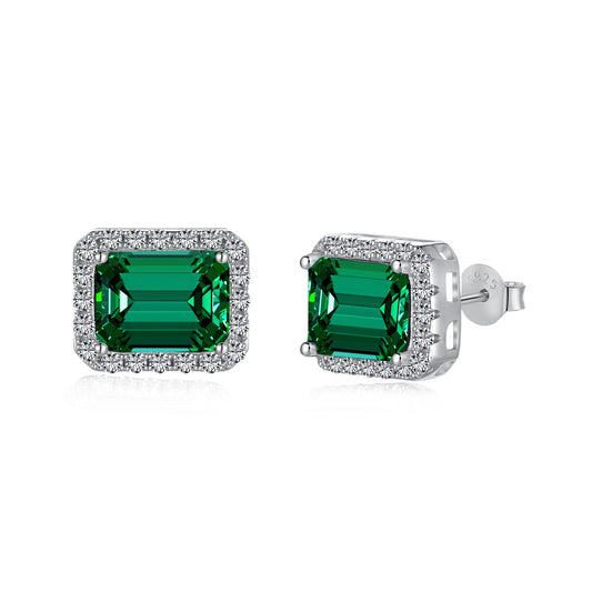 [Perla Lux]Luxurious Dainty Emerald Cut Banquet Earrings