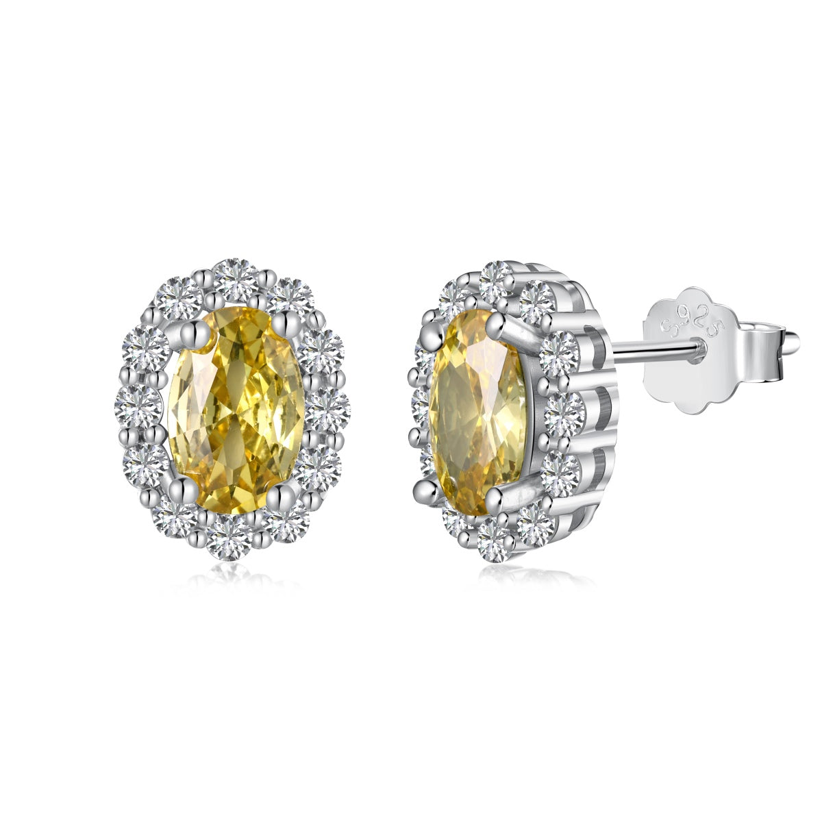 [Perla Lux]Delicate Unique Oval Cut Daily Earrings