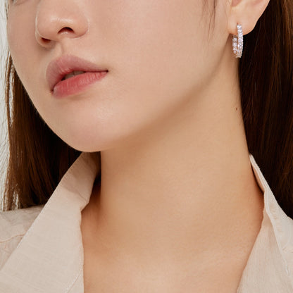 [Perla Lux]Unique Round Cut Daily Earrings