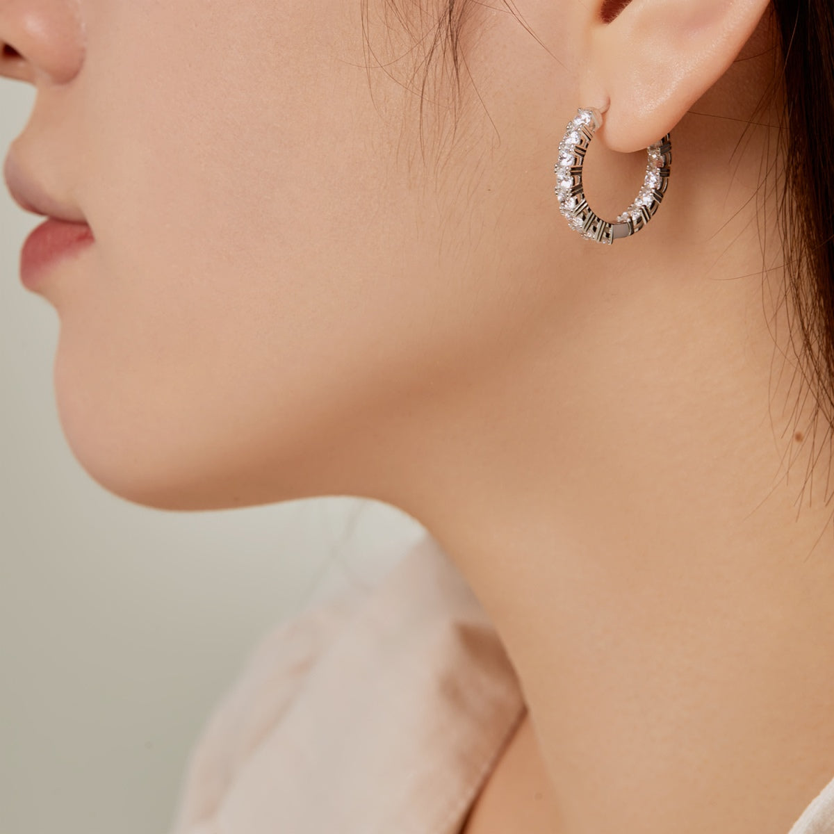 [Perla Lux]Unique Round Cut Daily Earrings