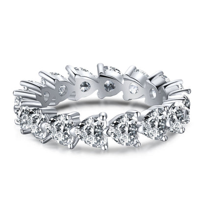 [Perla Lux]0.25 Carat Radiant Romance Heart Cut Lover Ring