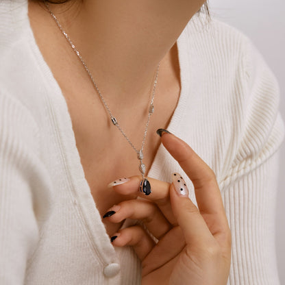 [Perla Lux]Dazzling Pear Cut Necklace