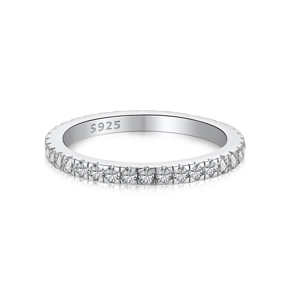 [Perla Lux]Delicate Sparkling Round Cut Daily Ring