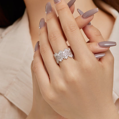 [Perla Lux]Luxurious Colorful Radiant Cut Daily Ring