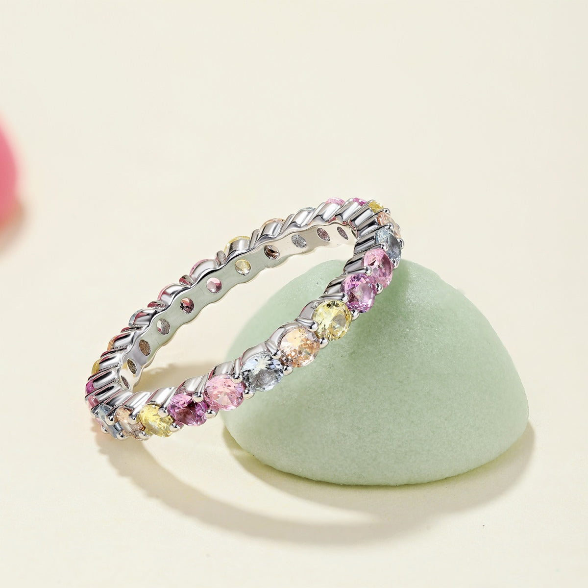 [Perla Lux]Dazzling Resplendent Round Cut Party Ring