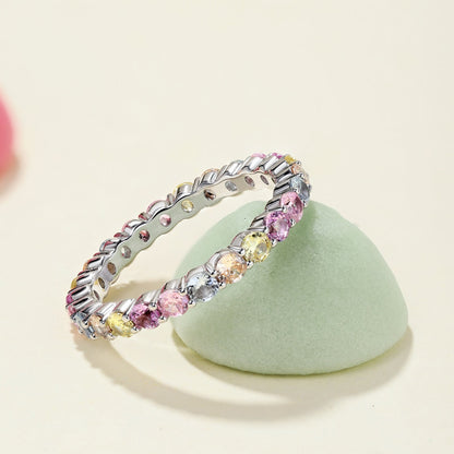 [Perla Lux]Dazzling Resplendent Round Cut Party Ring