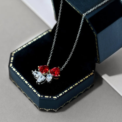 [Perla Lux]Dainty Red Heart Necklace