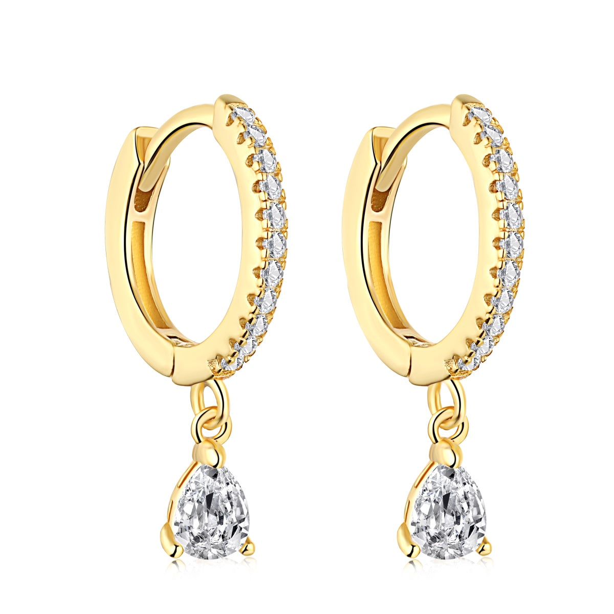 [Perla Lux]Luxurious Geometric Drop Earrings