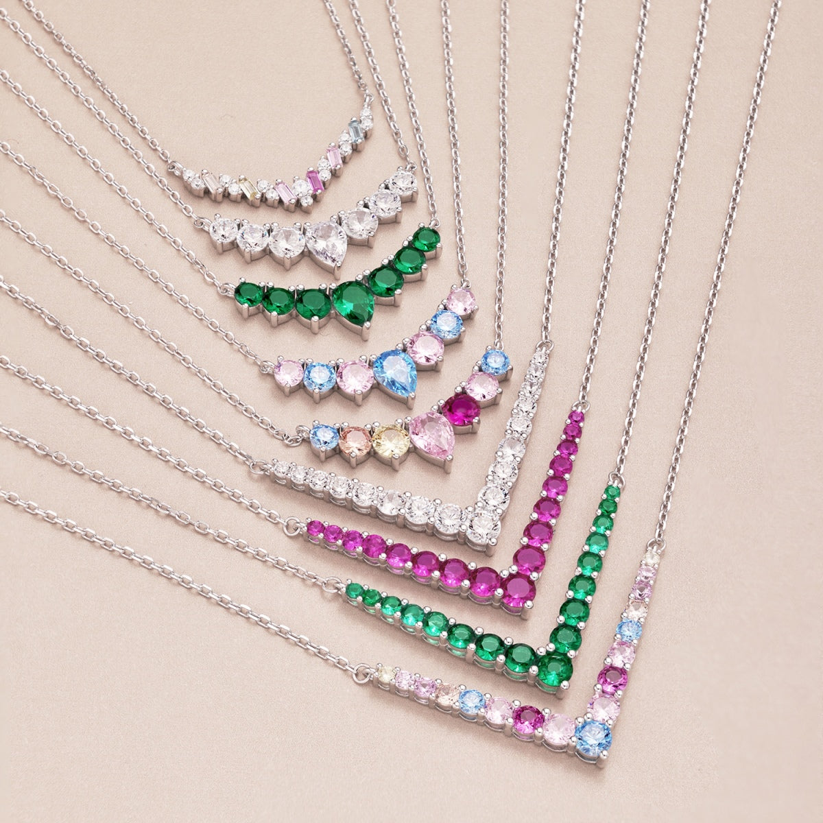 [Perla Lux]Ornate Round Cut Necklace